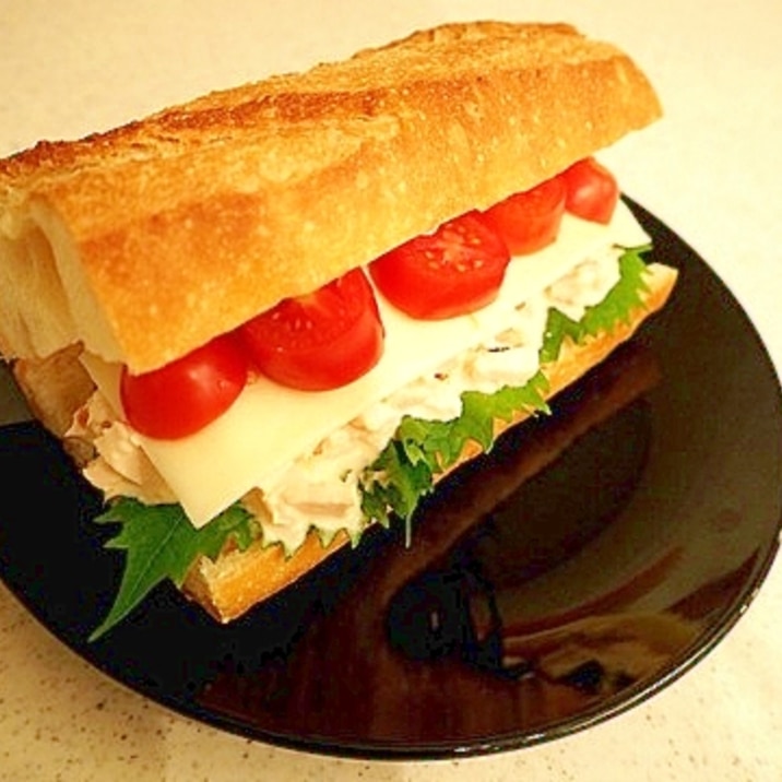 甘辛チキンのバゲットサンド レシピ 作り方 By Torasan0301 楽天レシピ